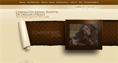 Desktop Screenshot of carringtonanimalhospital.com