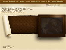 Tablet Screenshot of carringtonanimalhospital.com